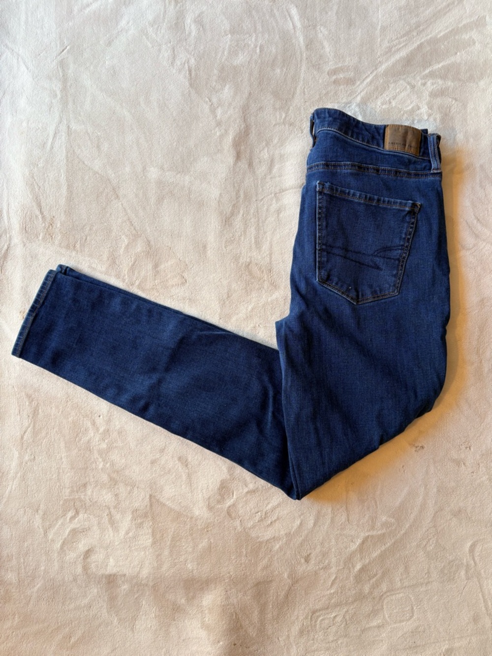 AE Dream Stretch Super Hi-rise Jegging Denim Skinny Jeans - Medium-Dark Wash